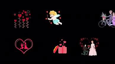 情人节520恋爱求婚浪漫mg动画素材视频的预览图